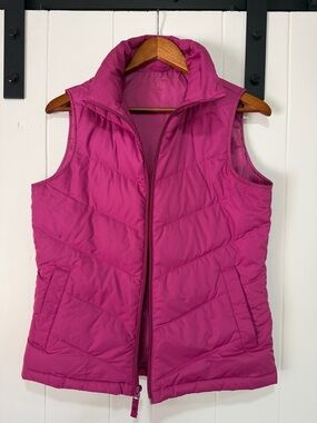 Lands' End Women's Magenta Quilted Puffer Vest